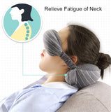 Travel Neck Pillow, Eye Mask & Storage Bag - Happy Travela